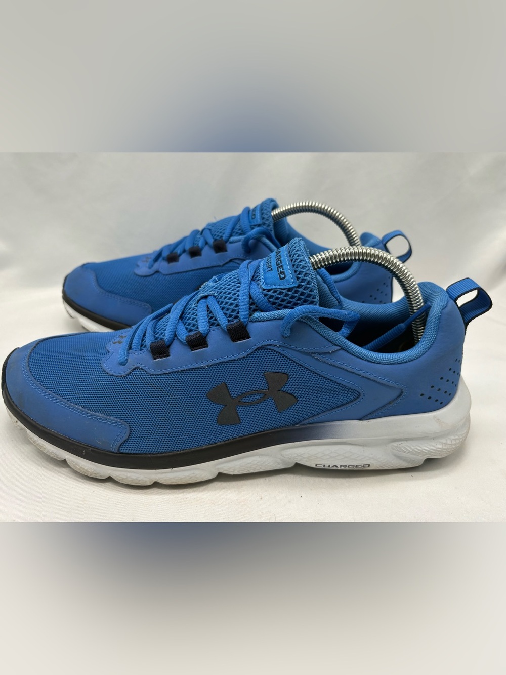 Under Armour Charged Assert 9 Men's Blue Lace Up Athletic Running Shoes - 10.5